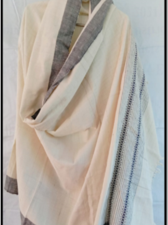 Handwoven Men’s Shawl in Natural Dye (can be made available for women also)